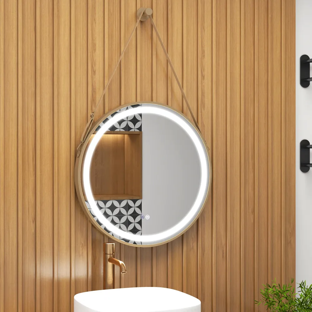 3 Colour LED Bathroom Mirror with Anti-Fog - Silver