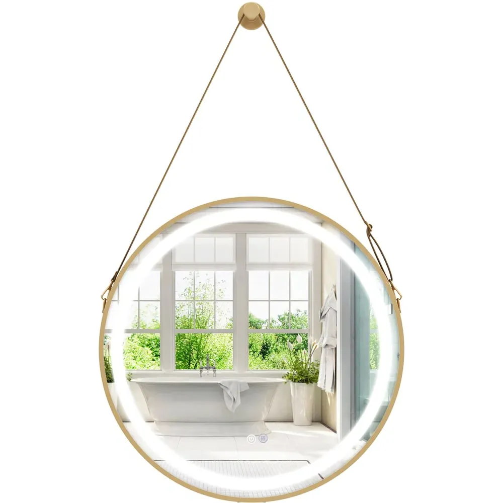 3 Colour LED Bathroom Mirror with Anti-Fog - Silver image