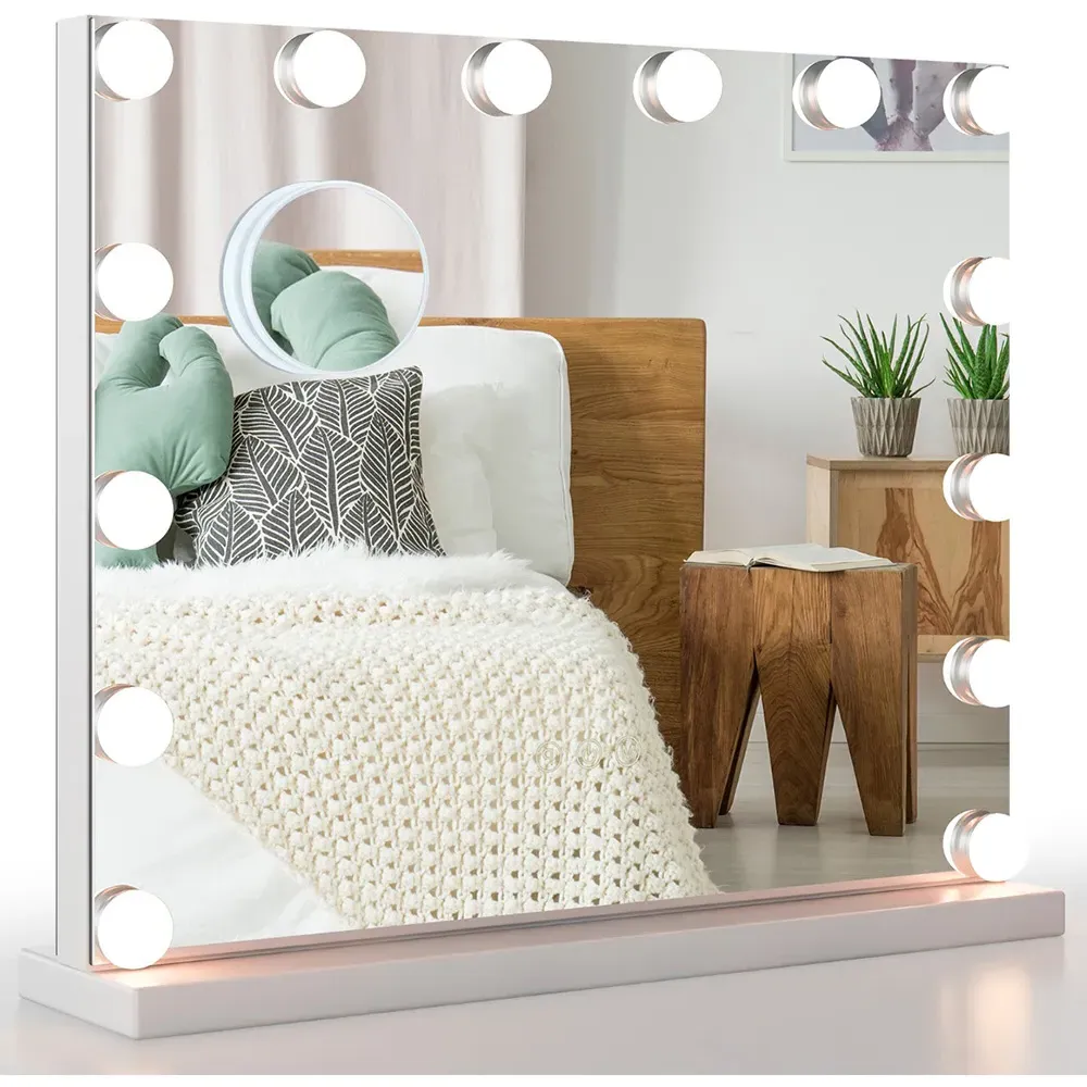 3 Colour LED Touch Vanity Mirror - White