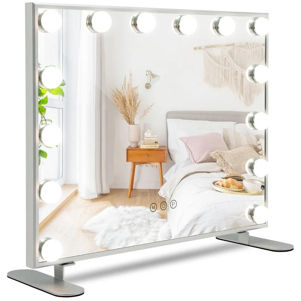 3 Colour LED Touch Vanity Mirror - White image