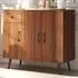 3 Door Single Drawer Sideboard - Brown, Walnut