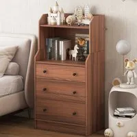 3 Drawer 2 Shelf Chest of Drawers - Brown