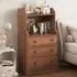 3 Drawer 2 Shelf Chest of Drawers - Brown