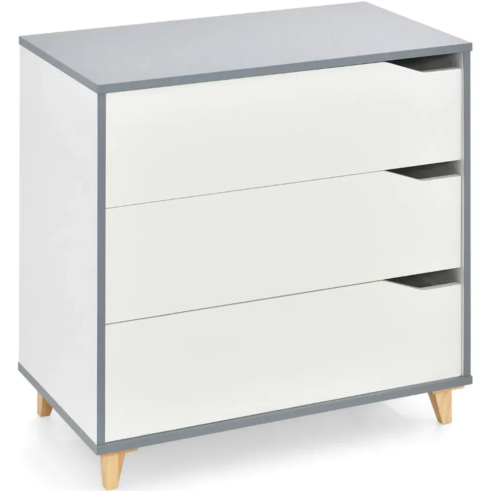 3 Drawer Chest of Drawers - White