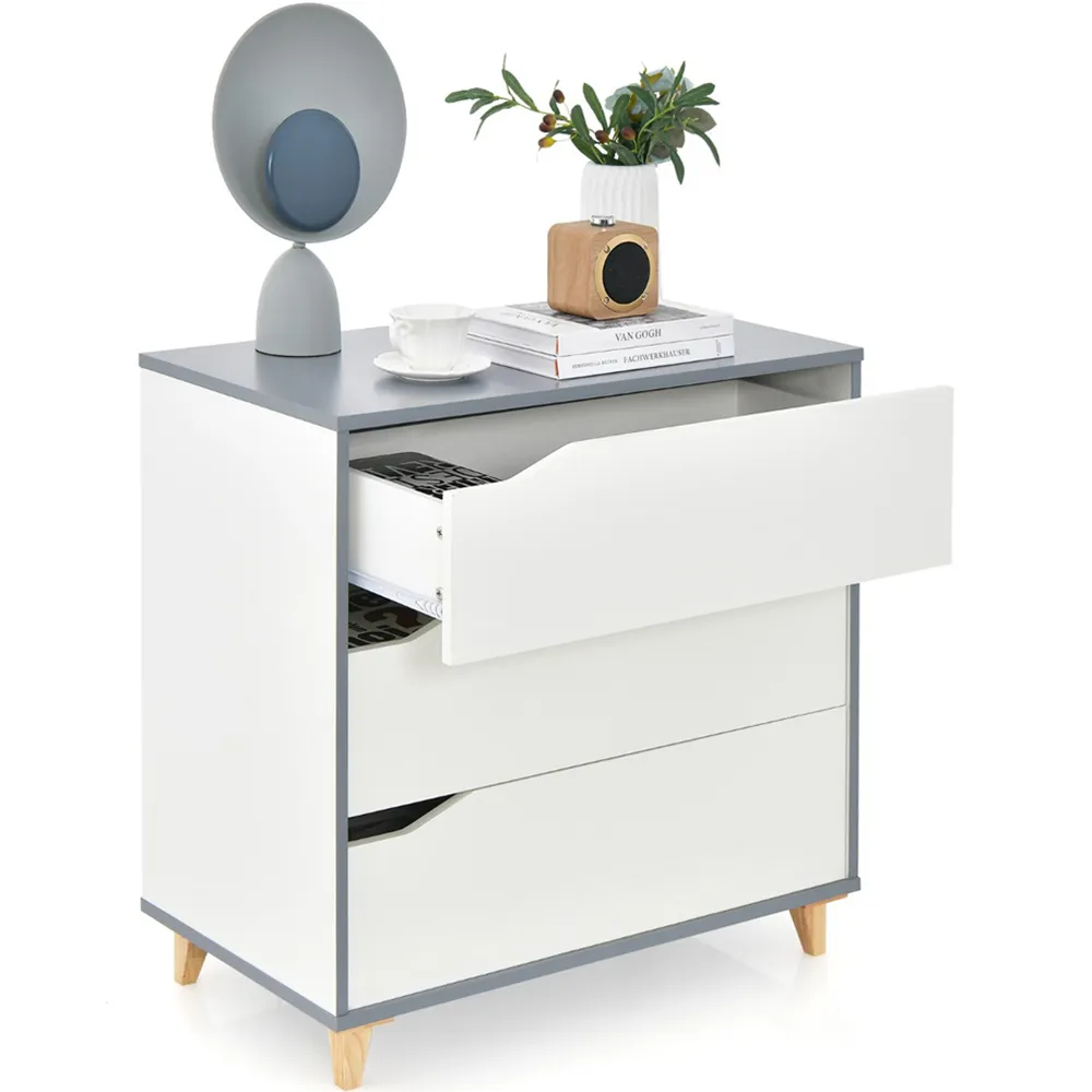 3 Drawer Chest of Drawers - White