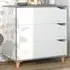 3 Drawer Chest of Drawers - White