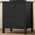 3 Drawer Chest of Drawers with Metal Slides - Black