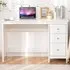 3 Drawer Computer Desk - White