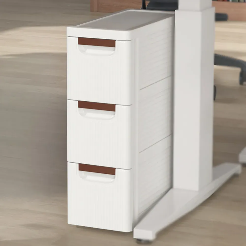 3 Drawer Narrow Rolling Storage Cabinet - Multi image