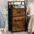 3 Drawer Single Shelf Storage Unit - Brown
