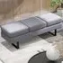 3-Seater Dining Bench - Grey, Metal