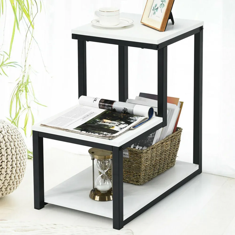 3 Shelf End Table - White image