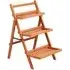 3 Shelf Wooden Plant Stand Rack - Multi, Fir