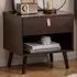 3-Tier End Table with Storage Drawer - Brown