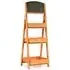 3 Tier Ladder Plant Rack with Blackboard - Black, Wood
