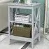 3-Tier Side Table with Storage - Grey, MDF