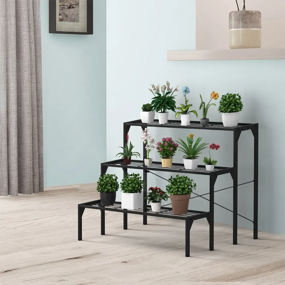 3 Tier Steel Plant Stand - Multi
