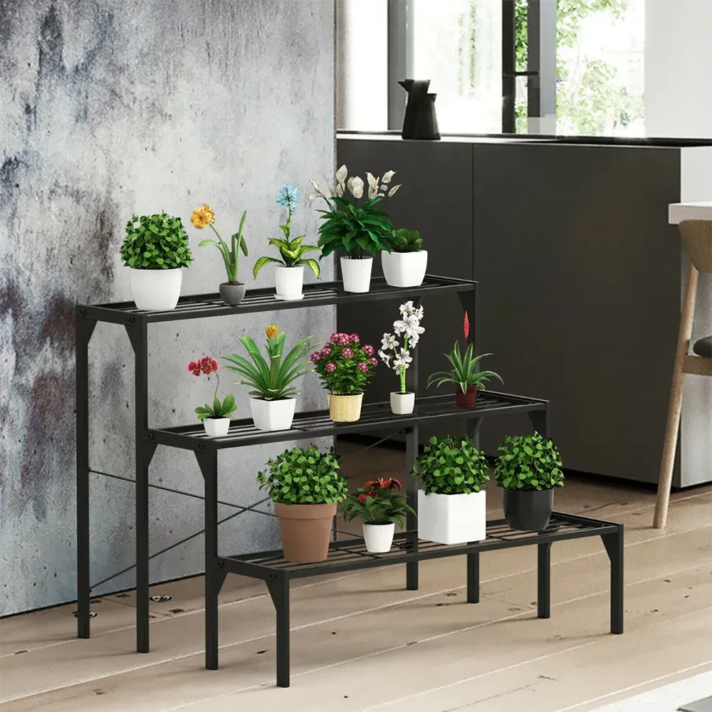 3 Tier Steel Plant Stand - Multi