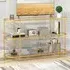 3 Tier TV Stand - Golden