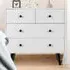4 Drawer Chest of Drawers - White