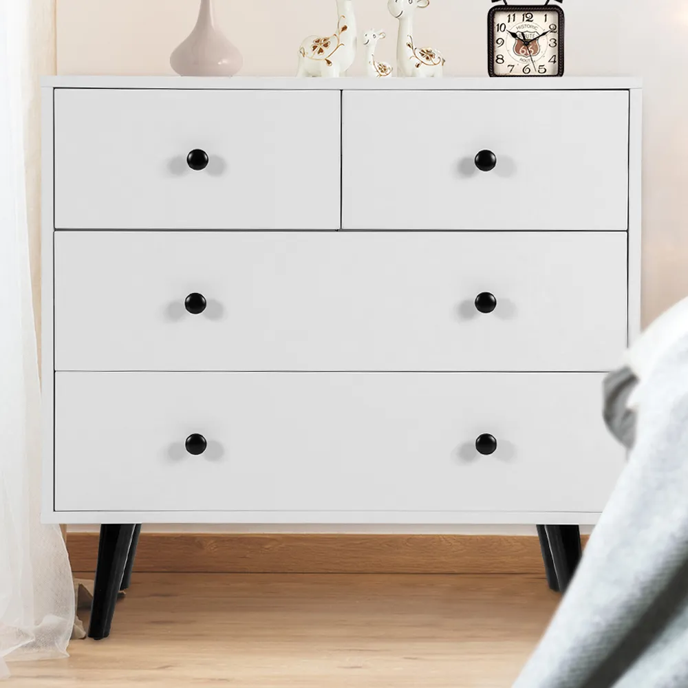 4 Drawer Chest of Drawers - White