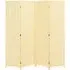 4 Panel Portable Room Divider Screen - Cream, Bamboo