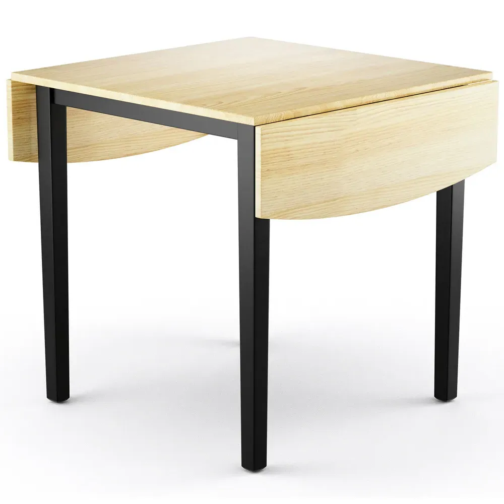 4 Seater Foldable Drop Leaf Dining Table - Natural