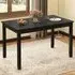 4 Seater Rectangular Dining Table - Black, Rubberwood