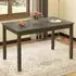 4 Seater Rectangular Dining Table - Grey, Rubberwood