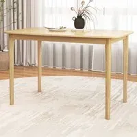 4 Seater Rectangular Dining Table - Natural, Rubberwood