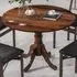 4 Seater Round Dining Table - Brown, Rubber Wood
