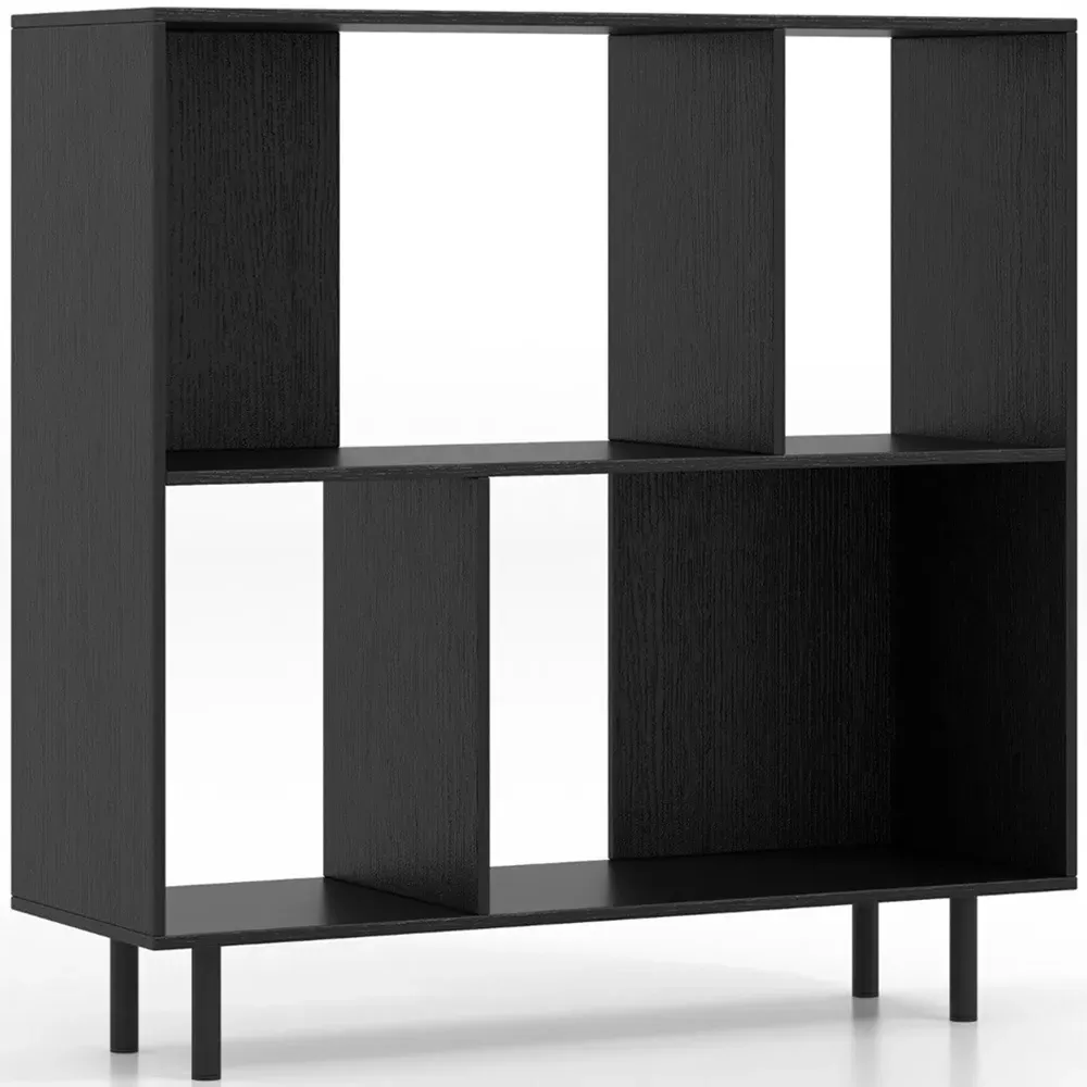 4 Shelf Cube Storage Unit - Black