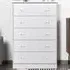 5 Drawer Chest of Drawers - White