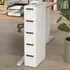 5 Drawer Narrow Rolling Storage Cabinet - Multi