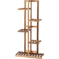 5 Tier Wooden Plant Stand - Multi, Pine Wood