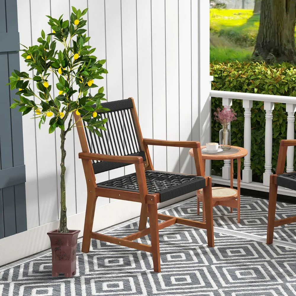 5.2ft Lemon Tree Artificial Plant in Pot - Green