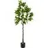 5.2ft Lemon Tree Artificial Plant in Pot - Green