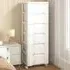 6 Drawer Vertical Rolling Storage Cabinet - White