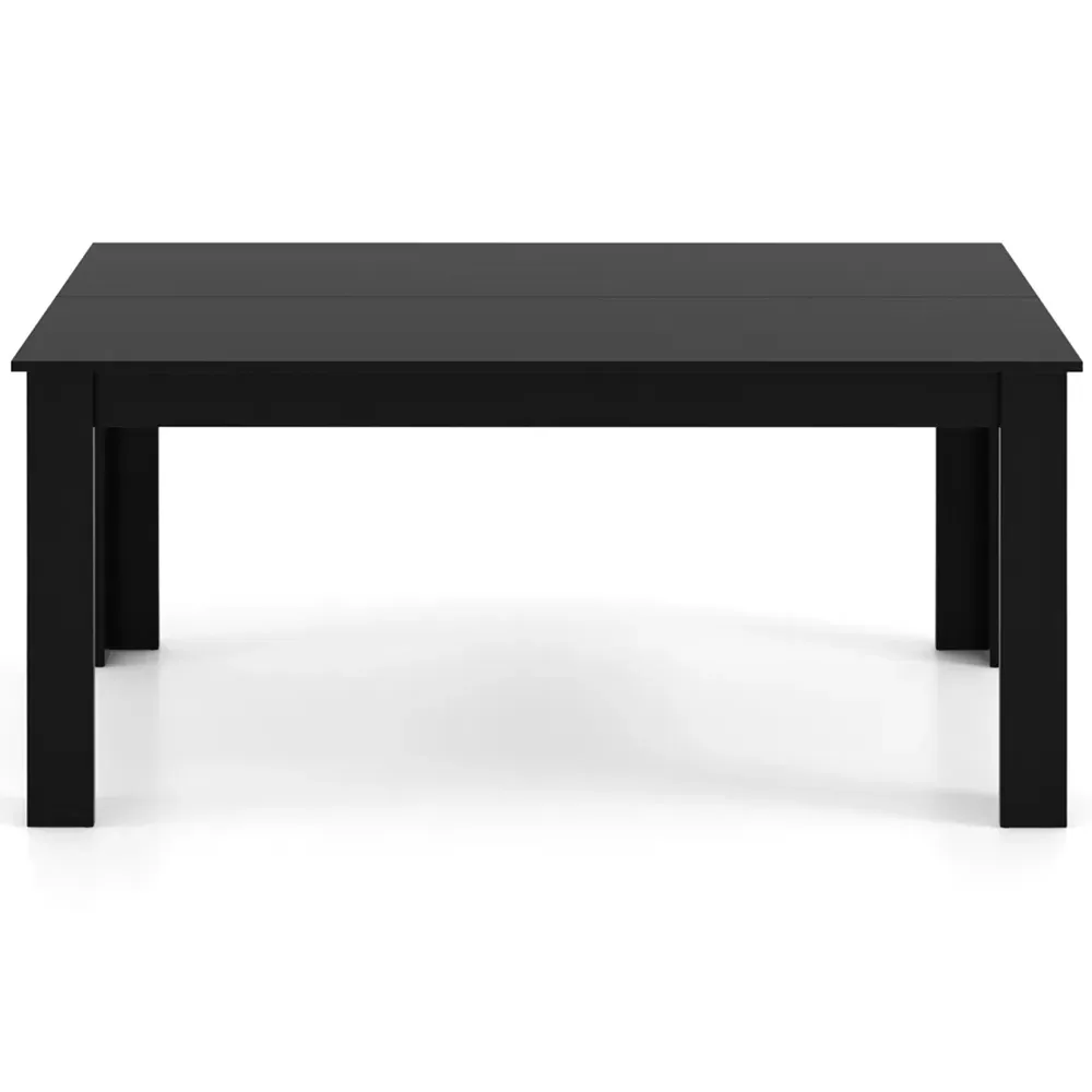 6 Seater Rectangular Dining Table - Black