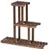6 Shelf Wooden Plant Stand - Brown, Fir