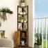 6 Tier Bookcase with Storage Cabinet - Brown