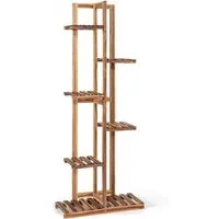 6 Tier Wooden Plant Stand - Cream, Pine