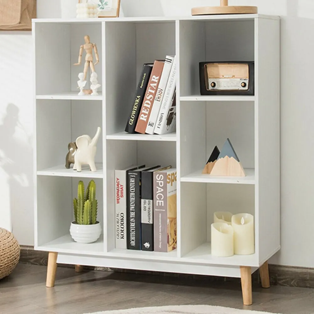 8 Cube Anti-Tipping Storage Cabinet - White image