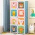 8 Cube Portable Kids Wardrobe with Hanging Section - Blue