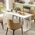8 Seater Dining Table with Metal Legs - White