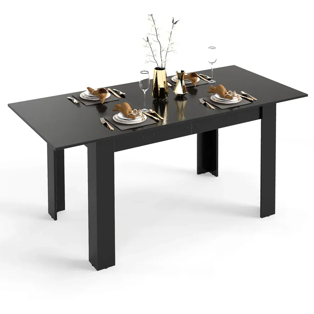8-Seater Extendable Dining Table - Black