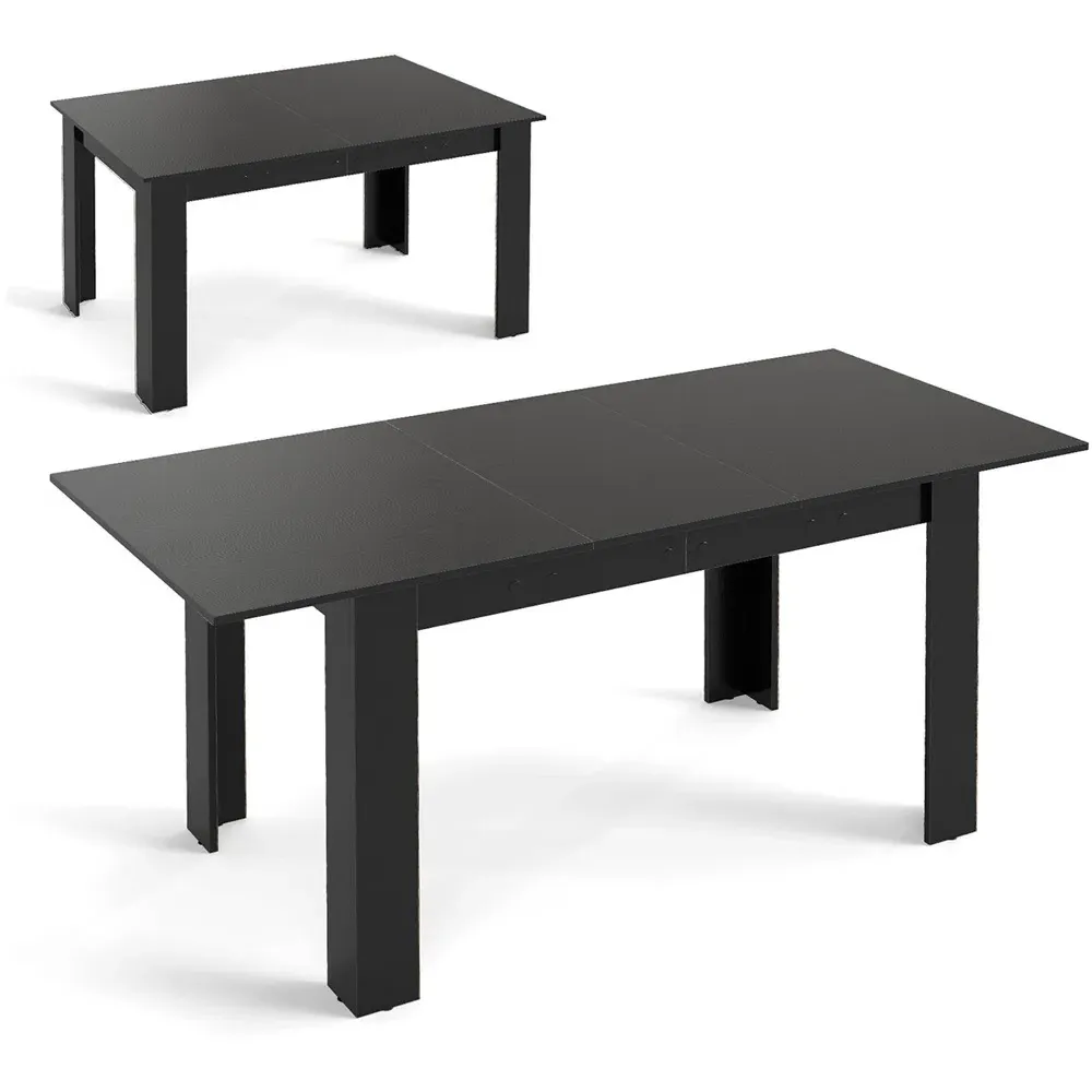 8-Seater Extendable Dining Table - Black
