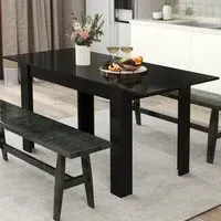 8-Seater Extendable Dining Table - Black