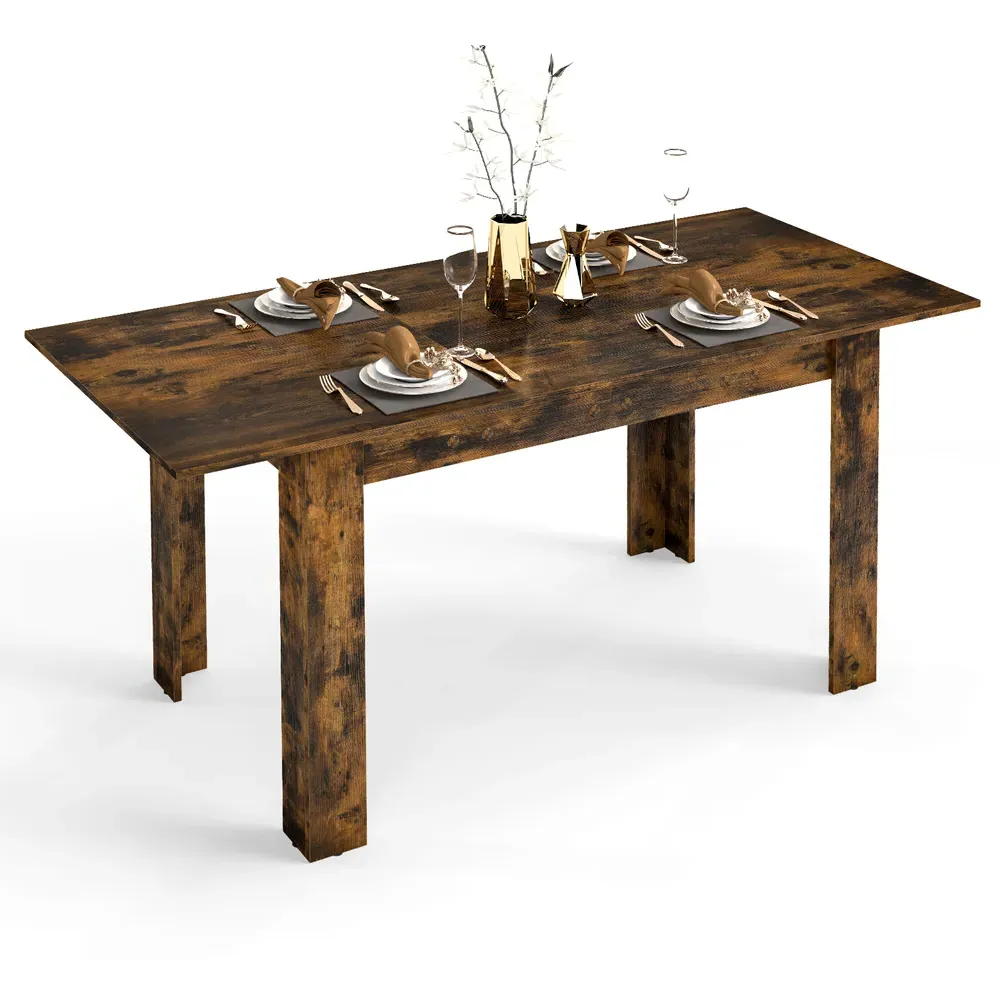 8 Seater Extendable Dining Table - Brown