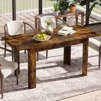 8 Seater Extendable Dining Table - Brown